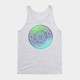 Mandala Greens & Blues Tank Top